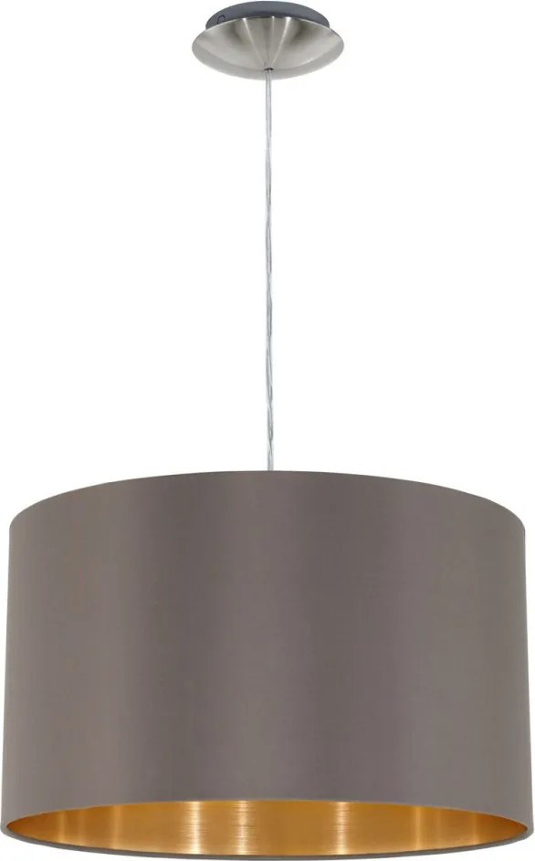 EGLO 31603 MASERLO Ernyős Függesztett Lámpa Cappucino, Nikkel, Arany E27 IP20