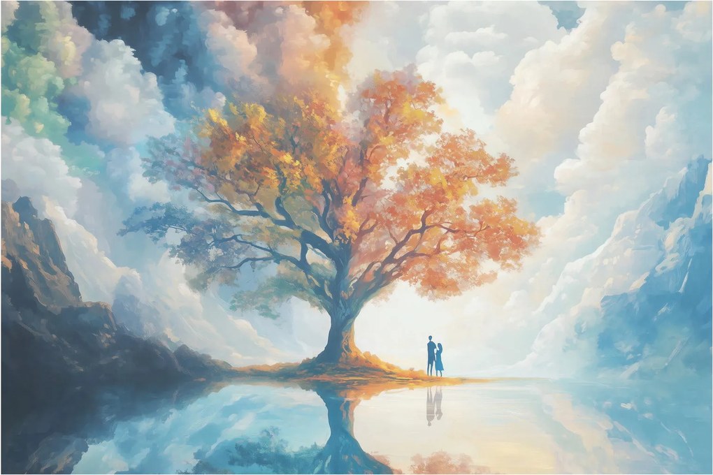 Kép – Az élet és szerelem fája (90x60 cm)