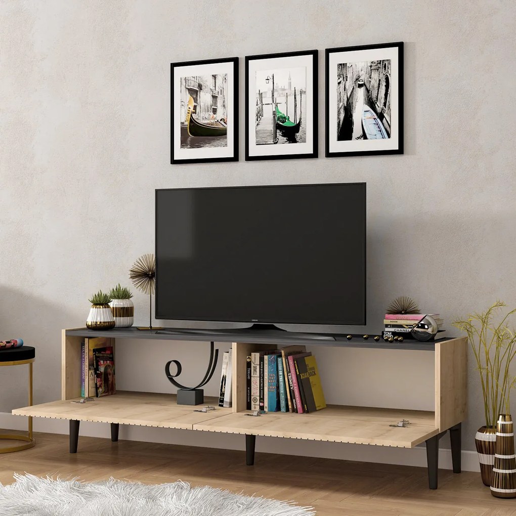 TV asztal Döntetlen Zafír tölgy