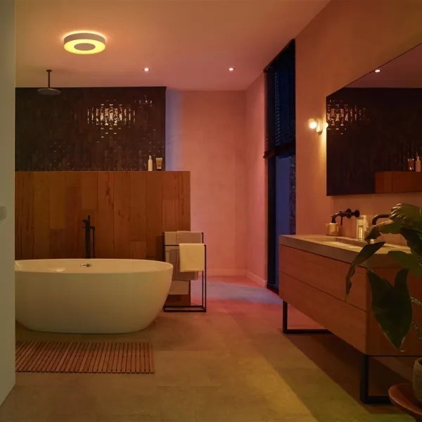 Philips Hue 3xLED RGB fürdőszobai lámpa 1xGU10/5,7W/230V IP44 dimm.