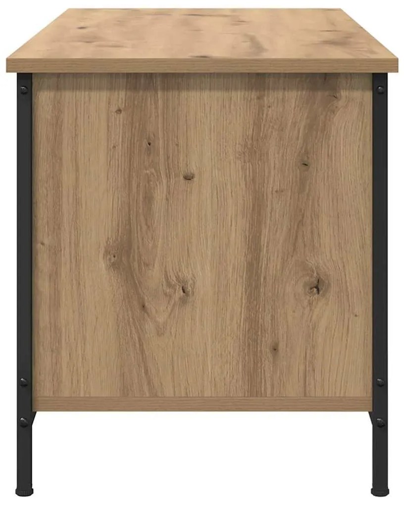 TV szekrény kézműves tölgy 100 x 40 x 45 cm Faanyag