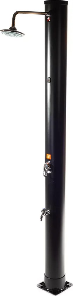 Hawaj Kerti szolár zuhany Uno 38 l nagyméretű zuhanyrózsával fekete