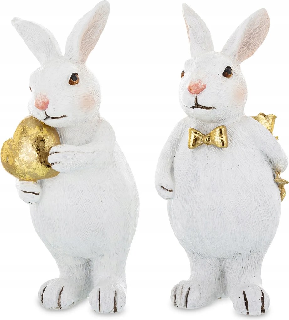 Húsvéti figura fehér nyuszi 13 cm 1db Art-Pol 164787 két változat