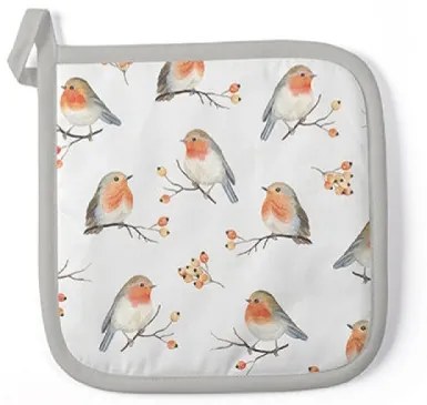 Robin Family edényalátét 20x20cm, 100% pamut