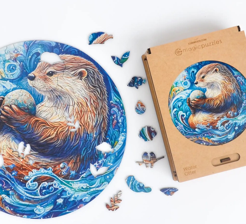 Vízi vidra fa puzzle