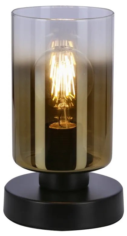Fekete asztali lámpa üveg búrával (magasság 20 cm) Aspra – Candellux Lighting