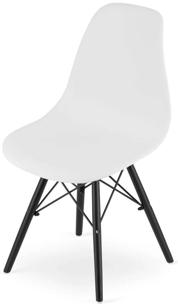 Akció Fehér OSAKA szék fekete lábakkal II. osztály