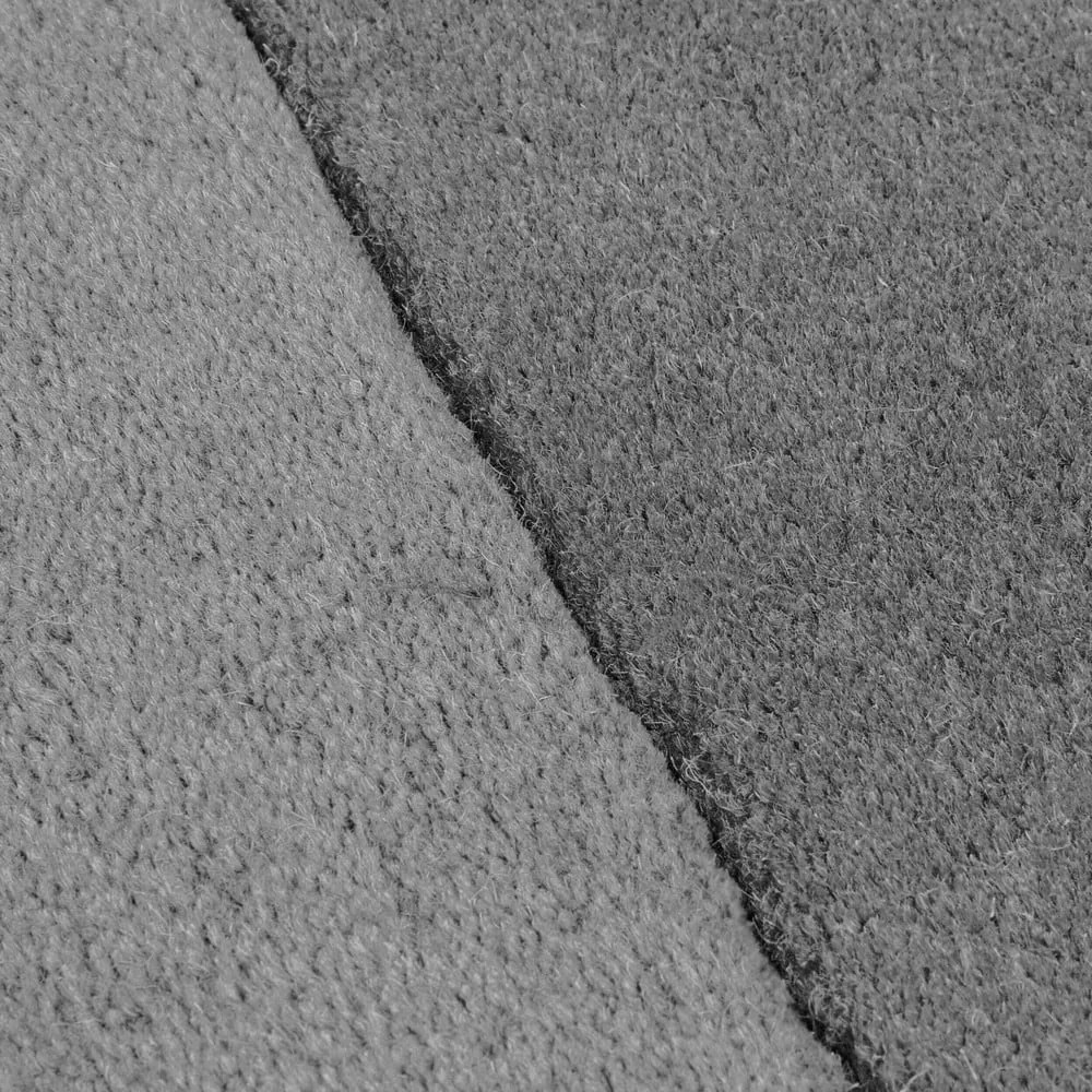 Fekete-szürke kézi szövésű gyapjú szőnyeg 200x290 cm Lozenge Monochrome – Flair Rugs