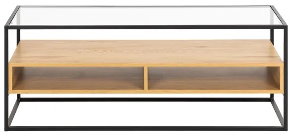 ZEIN TV-állvány, tölgy/fekete