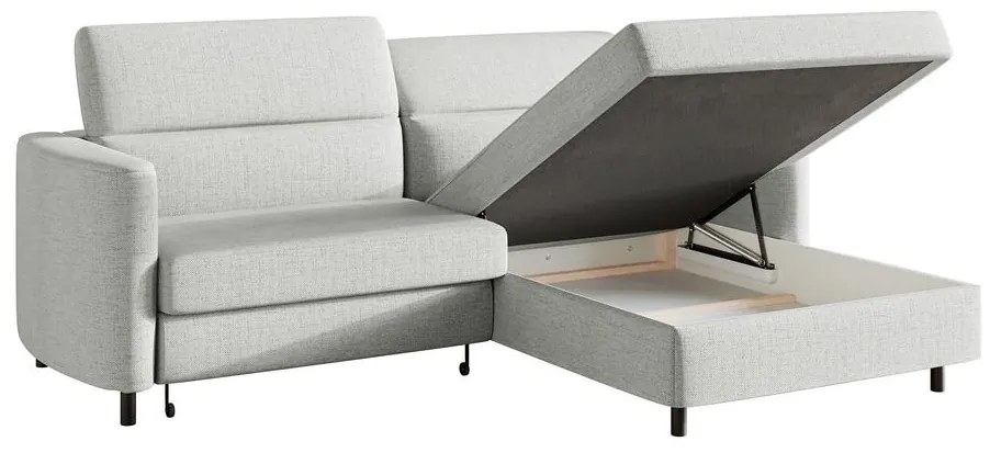Sarokkanapé Buchu (J) (bézs szürke + fekete). 1099803