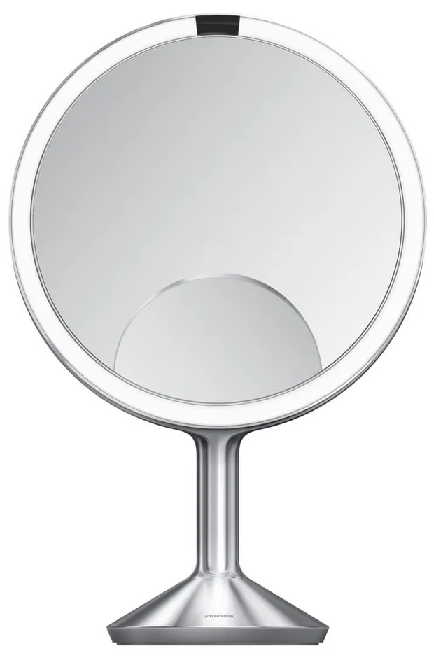 Kozmetikai tükör világítással-nagyítós (ötszörös) ø 25 cm Sensor Trio Max – simplehuman