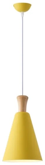 Csillár zsinóron 1xE27/15W/230V sárga átm. 20 cm