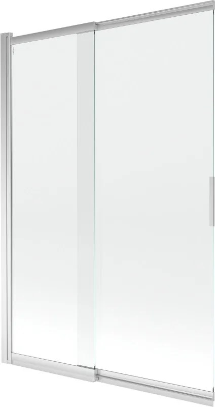 Mexen Fox 2-szárnyú toló kádparaván 120 x 150 cm, átlátszó, króm - 891-120-002-01-00