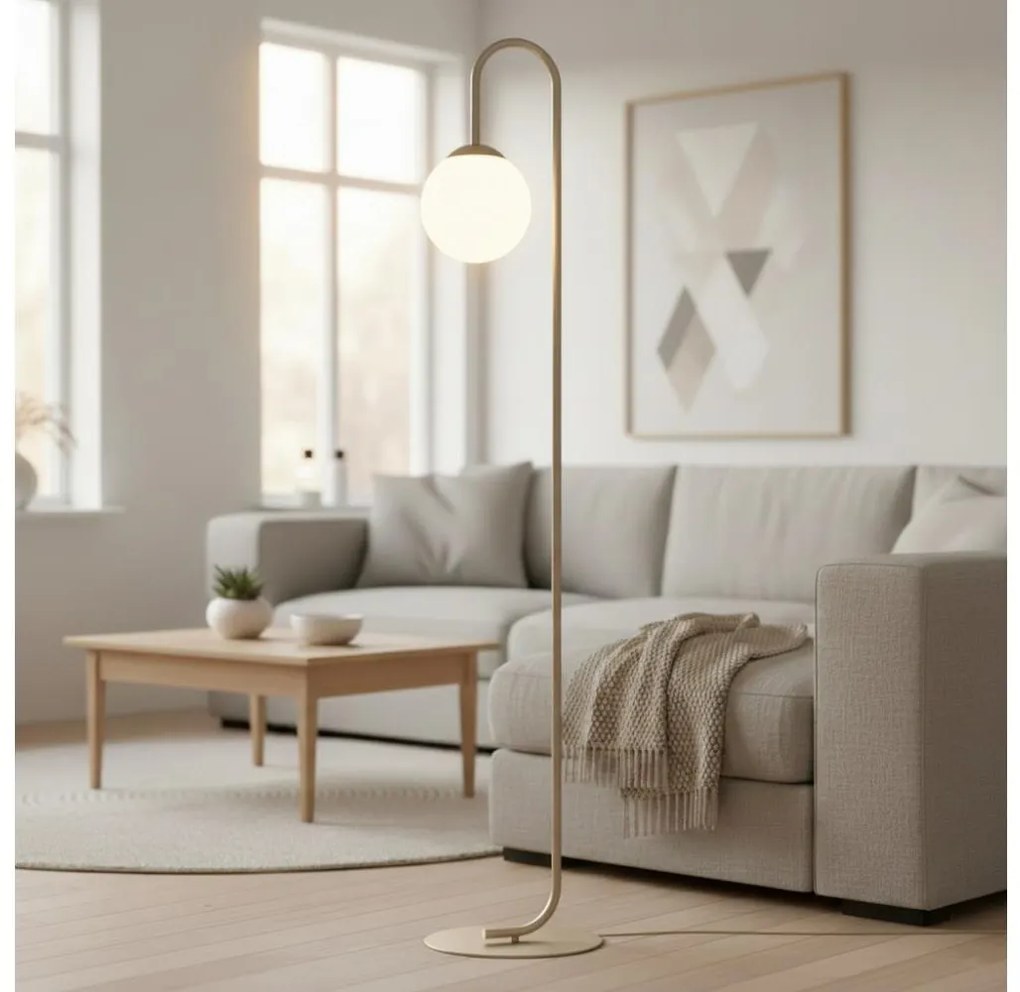 Állólámpa FLOR 1xE14/10W/230V bézs