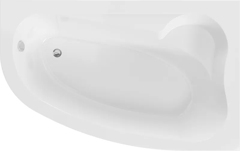 Mexen Westa sarokkád jobb 160 x 100 cm, fehér - 560116010002