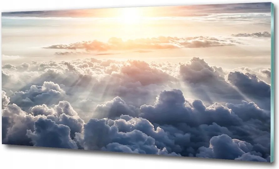 Fotó üvegkép Tó a hegyekben 100x70