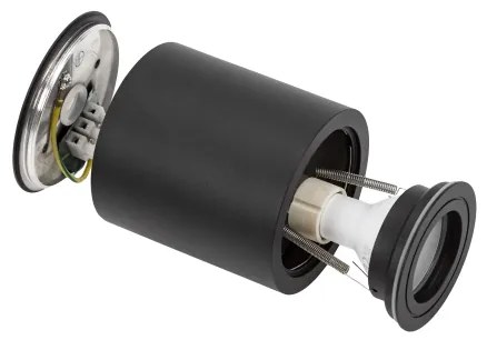 Fürdőszobai spotlámpa CHLOE 1xGU10/6W/230V IP65 kerek fekete