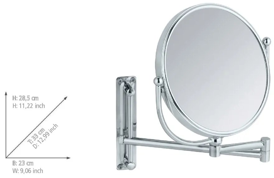 Kozmetikai tükör ø 19 cm Deluxe – Wenko