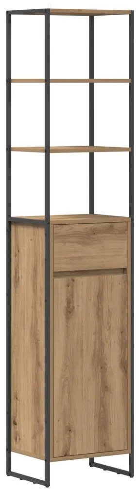 vidaXL Fürdőszoba Székény Művészi tölgy 40 x 30 x 180 cm Faanyag