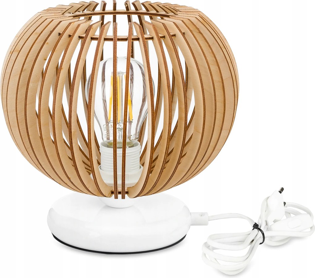 Éjjeli lámpa Loft asztali lámpa led E27 Fa