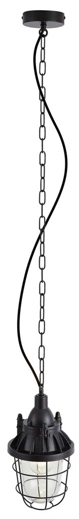 Ipari függőlámpa fekete - Cabin