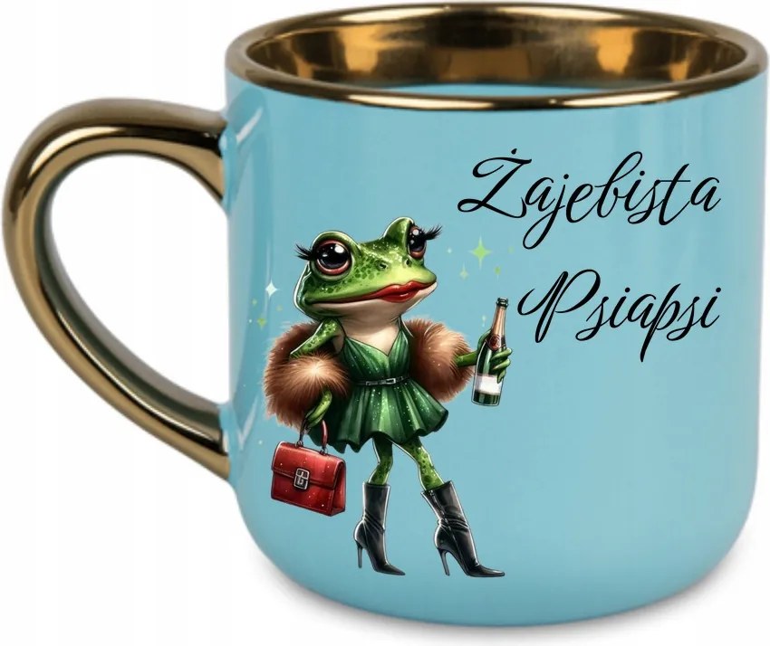 Elegáns prémium kutya bögre barátnőnek 400 Kék