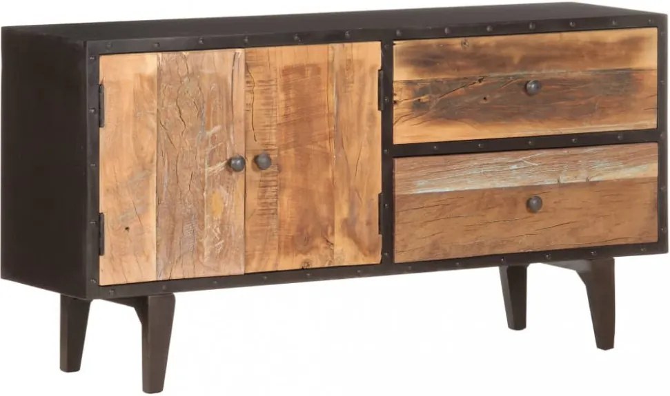 Tömör újrahasznosított fa komód 115 x 30 x 60 cm