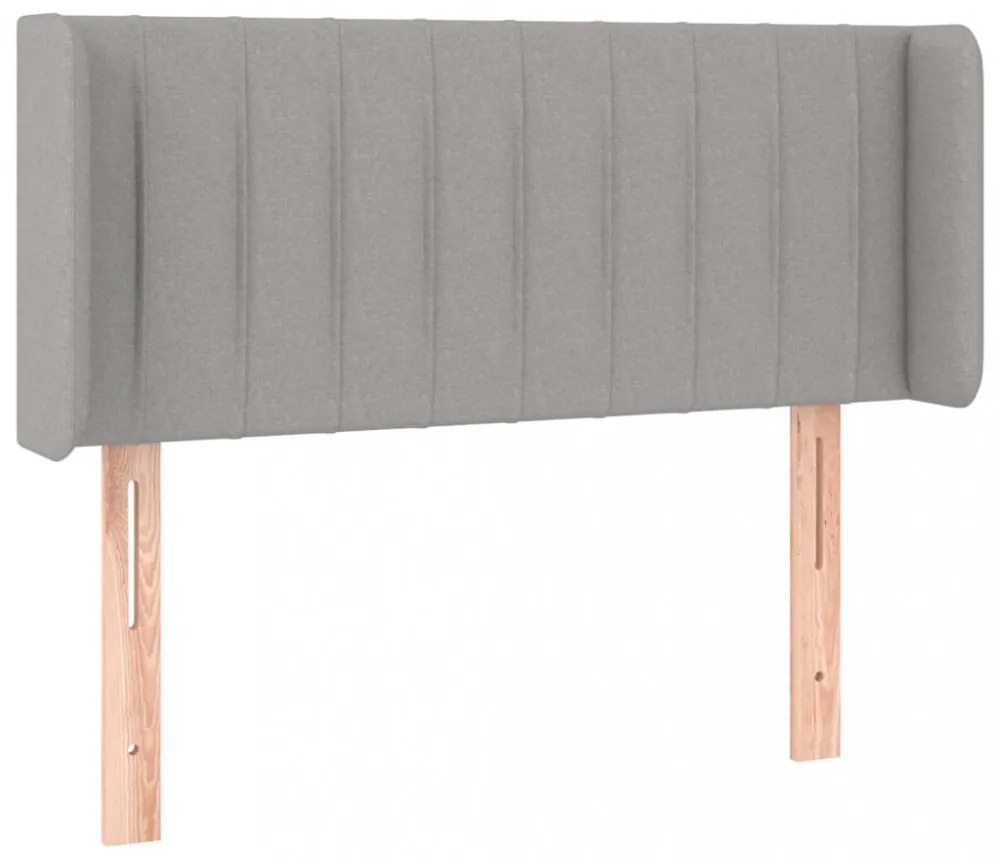 világosszürke szövet fejtámla 93x16x78/88 cm