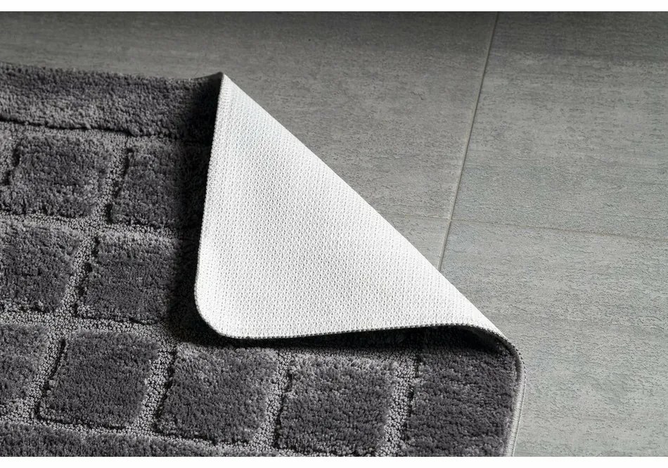 RIDDER 1712300 Delhi fürdőszoba szőnyegcsúszásgátlóval 50 x 80 cm, sötét szürke