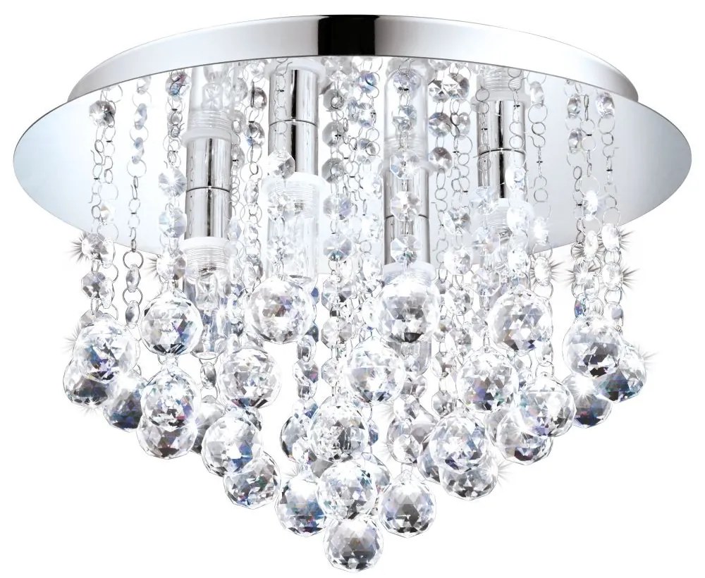 Eglo Almonte 94878 fürdőszobai mennyezeti lámpa, 4x2,5W G9 LED, 3000K, 4x360 lm, IP44