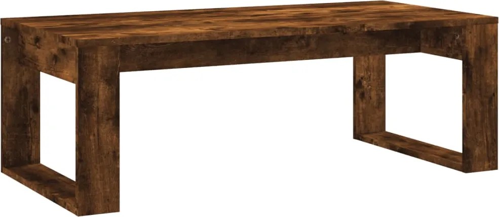 vidaXL füstös tölgy színű szerelt fa dohányzóasztal 102x50x35 cm
