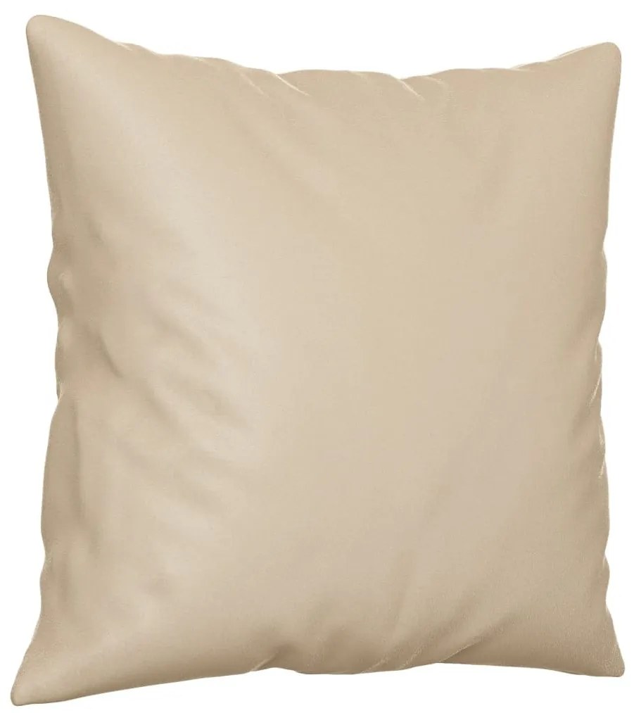 vidaXL 3 részes krémszínű mikroszálas szövet ülőgarnitúra párnával