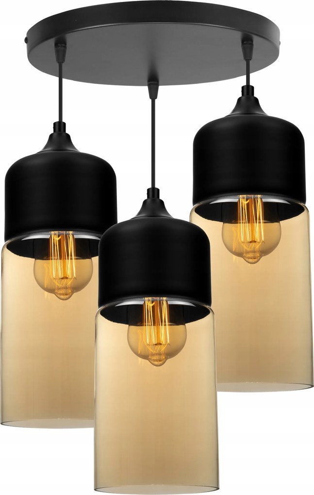 Mennyezeti Lámpa Lógó Csillár Loft Üveg Lámpabúra Hármas Plafon