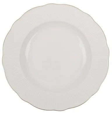 18 darabos étkészlet fehér/arany/porcelán