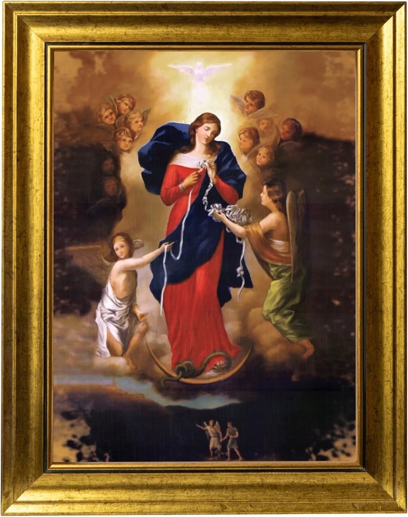 Istenanya Szakrális Kép Arany Díszített Keretben 30X40