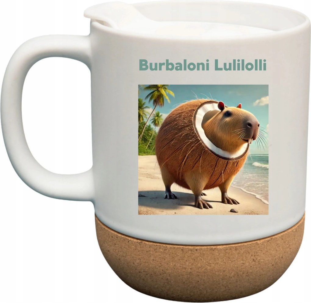 Bögre Fehér Parafa Viral Italian Brainrot Mem Tiktok Burbaloni Lulilolli