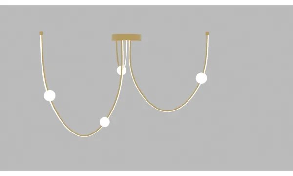 Zambelis 22248 - LED dimmelhető csillár zsinóron LED/42W/230V arany