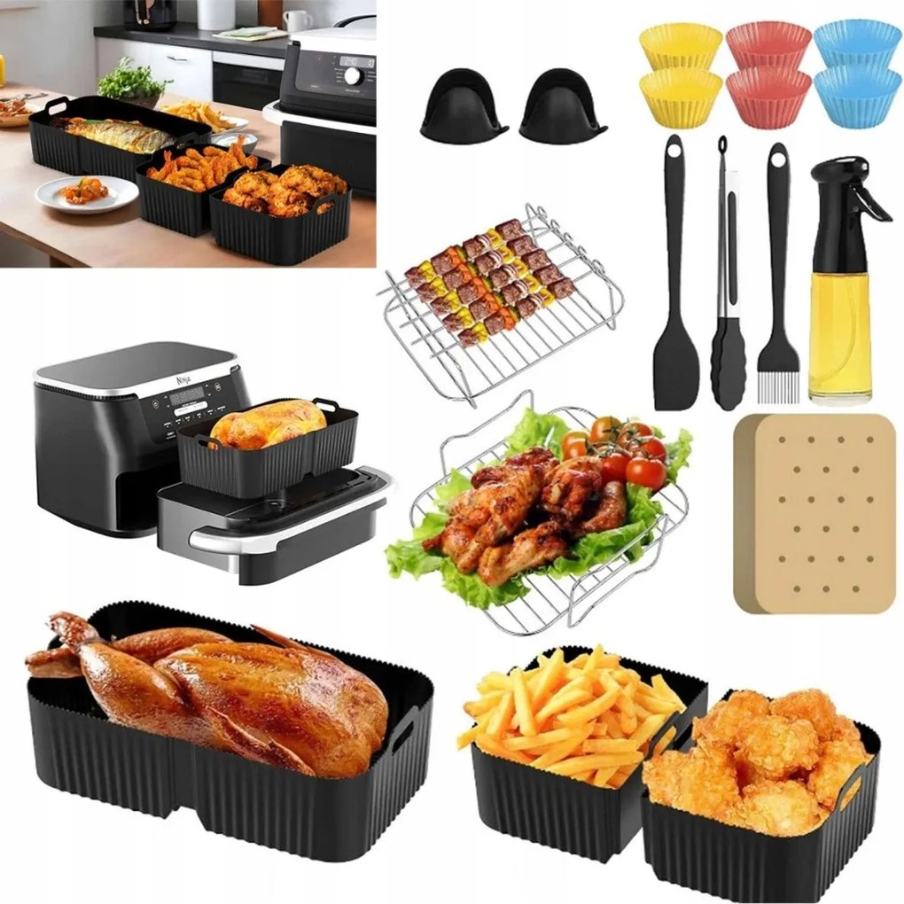 Akcesoria Airfryer olajsütőhöz Ninja AF500EU Foodi Flexdrawer 10,4L