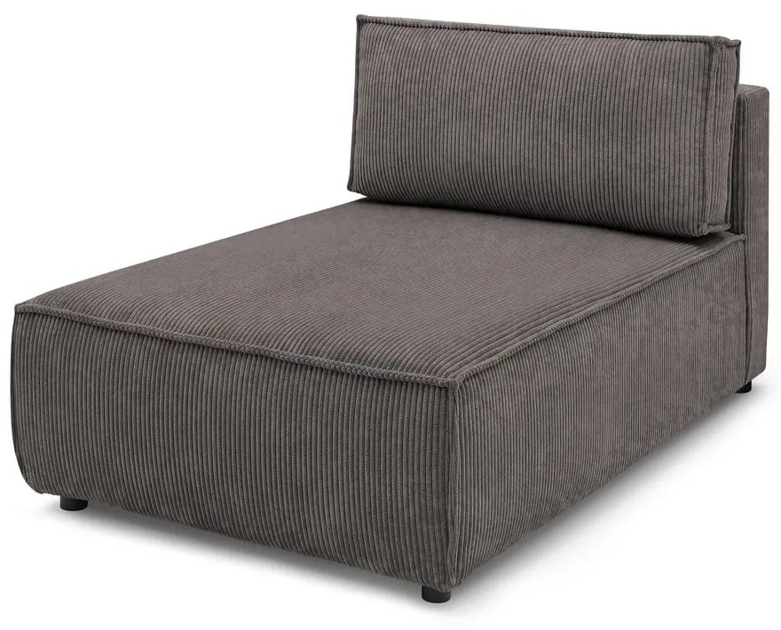 Világosbarna kordbársony kanapé modul (variálható) Nihad modular – Bobochic Paris