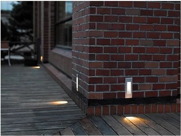 NOVOLUX 543A-L0103A-03 DAMBEL Kültéri Falba Építhető Lámpa Szürke LED IP65