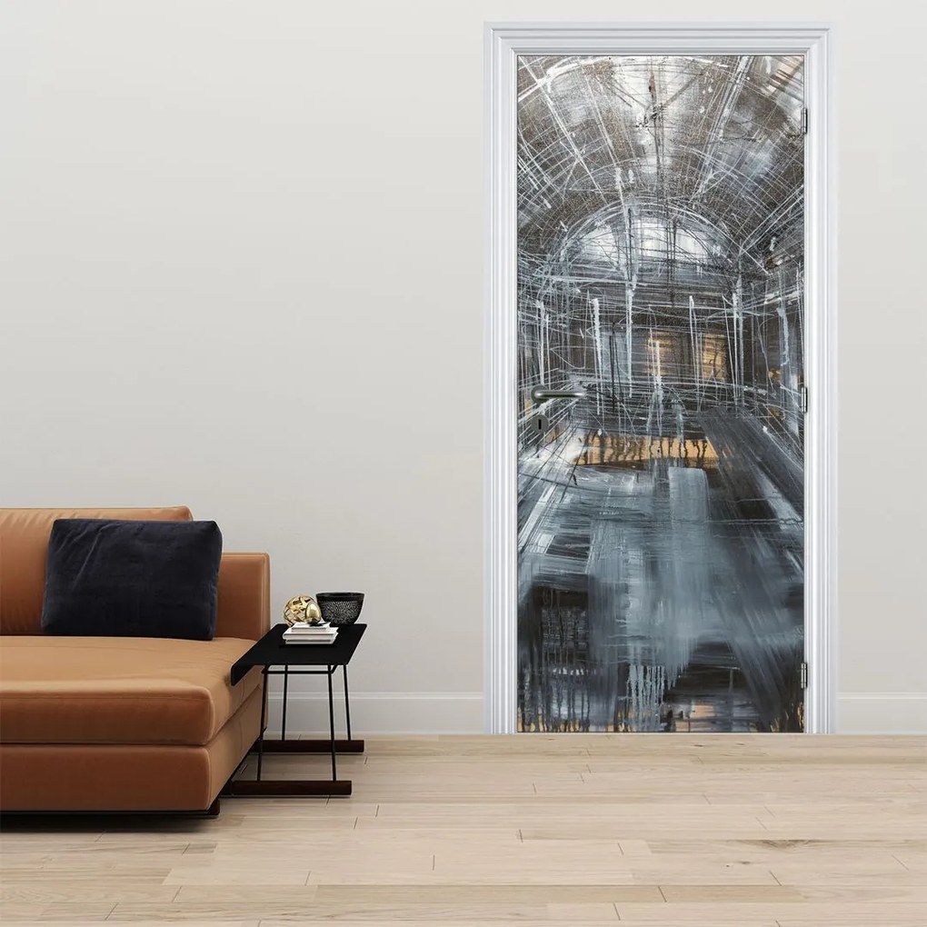 Fotótapéta ajtóra - Egy régi épület belseje (95x205cm)