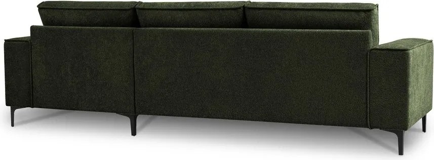 Zöld zsenília sarokkanapé (jobb oldali-heverő résszel) Copenhagen – Scandic