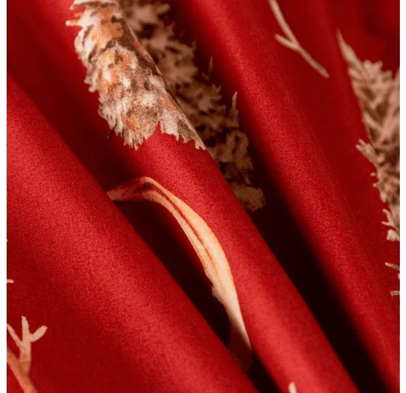 Mikroszálas ágyneműhuzat GOLD CHRISTMAS piros Ágyneműhuzat mérete: 70 x 90 cm | 140 x 200 cm
