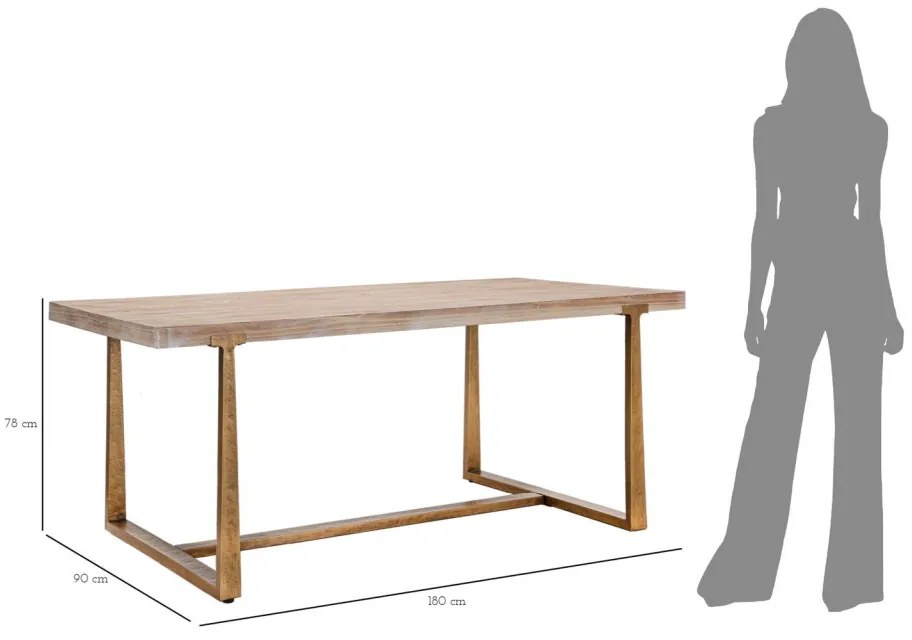Étkező asztal ankara 180x90x78cm