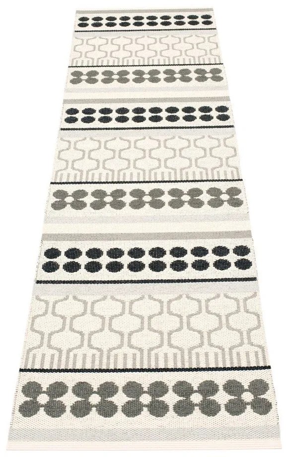 Szürke-krémszínű kültéri-beltéri futószőnyeg 70x270 cm Asta Warm Grey – Pappelina