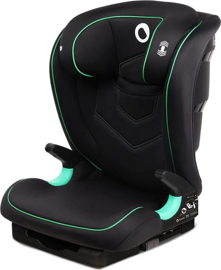 Lionelo - NEAL i-Size autós gyerekülés 100-150 cm Fekete Onyx