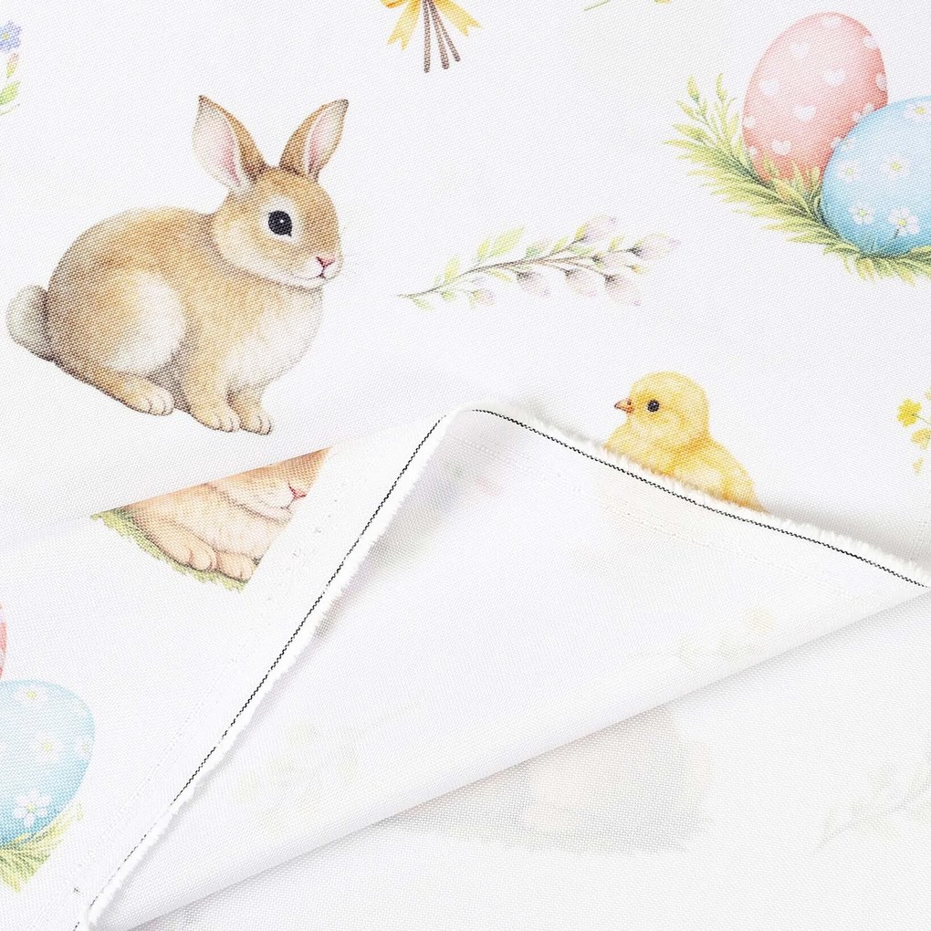 Goldea húsvéti teflon szövet terítőknek - vidám húsvét 160 cm