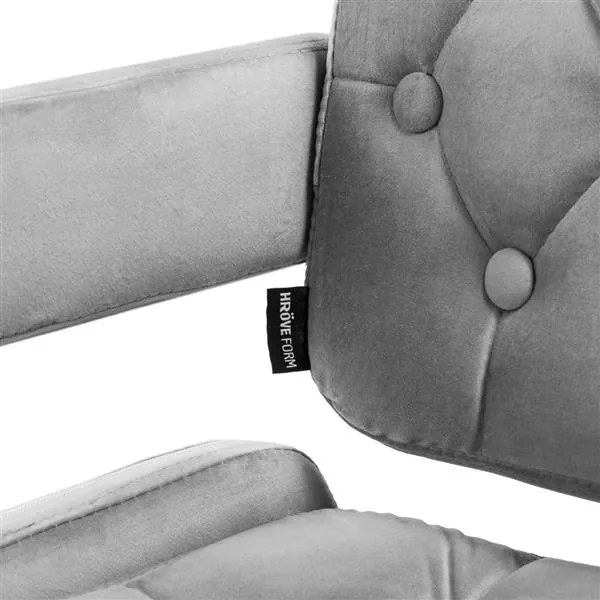 HR8403W Acél modern velúr szék