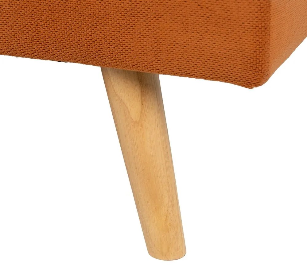 Téglavörös zsenília kinyitható kanapé 175 cm – Ixia