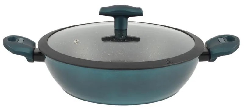 RCK Sea Line tapadásmentes alumínium szeletsütő üvegfedővel 28cm indukciós 15555